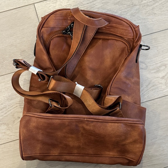 Brown Leather Backpack - Picture 2 of 6